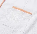 Blouse Médicale Femme | Manches Longues · Blanc & Pêche