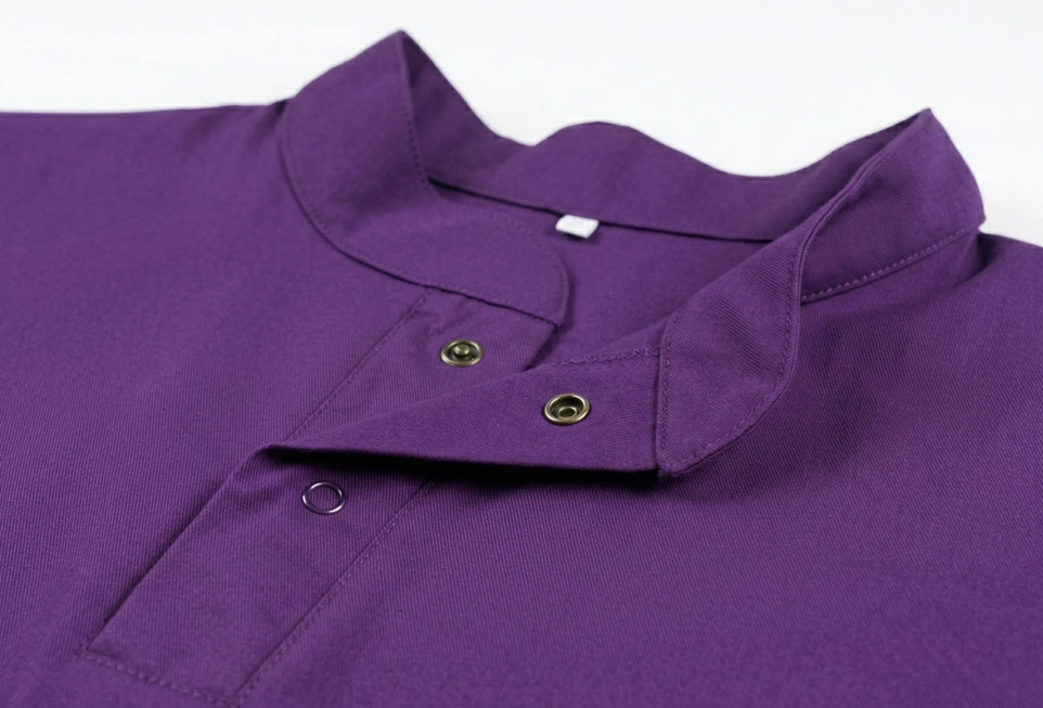 [BFP-TMH-AUB] Tenue Médicale Homme | Col Mao · Aubergine