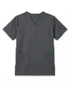 Pyjama Médical Homme Col V BFP | 3 Poches · Cordon Ajustable | Gris Ardoise