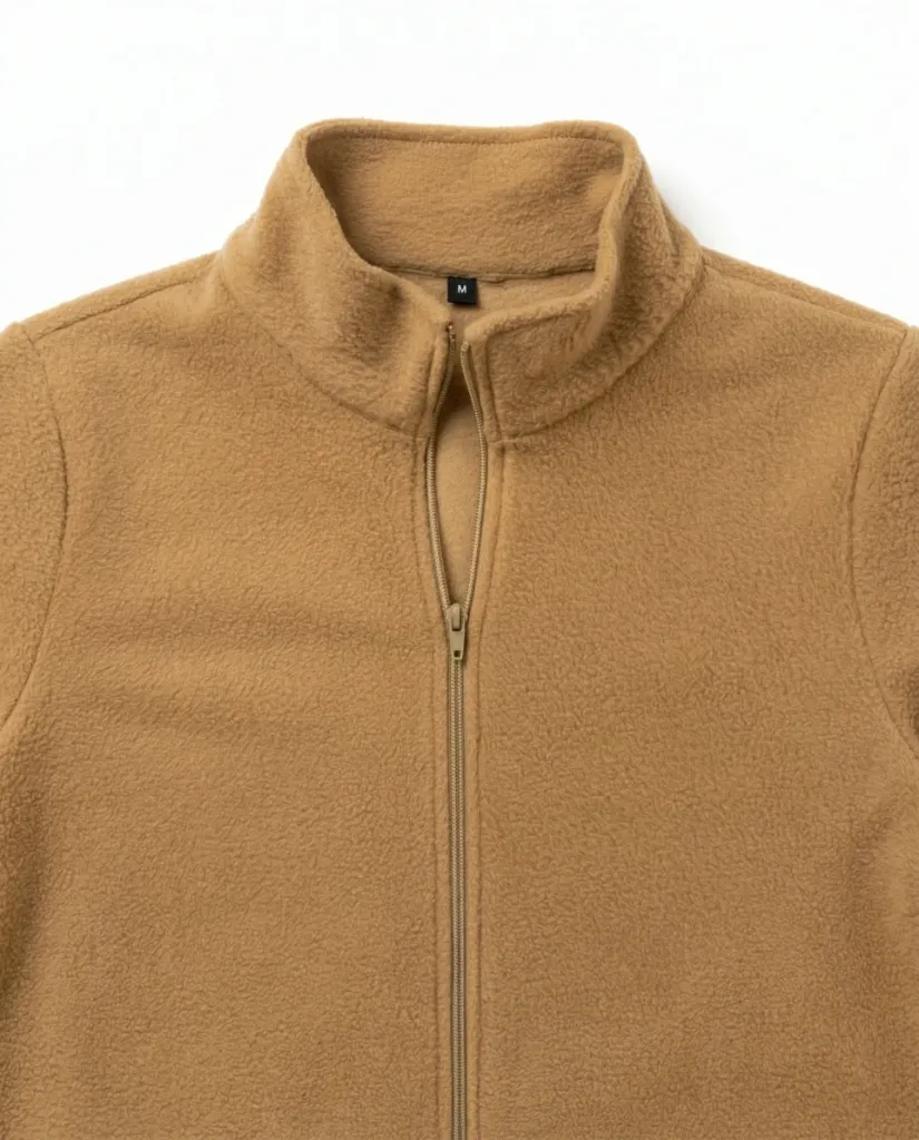 [BFP-PLMH-CAM] Polaire Médicale Homme Full-Zip BFP | Poches Plaquées Double | Camel