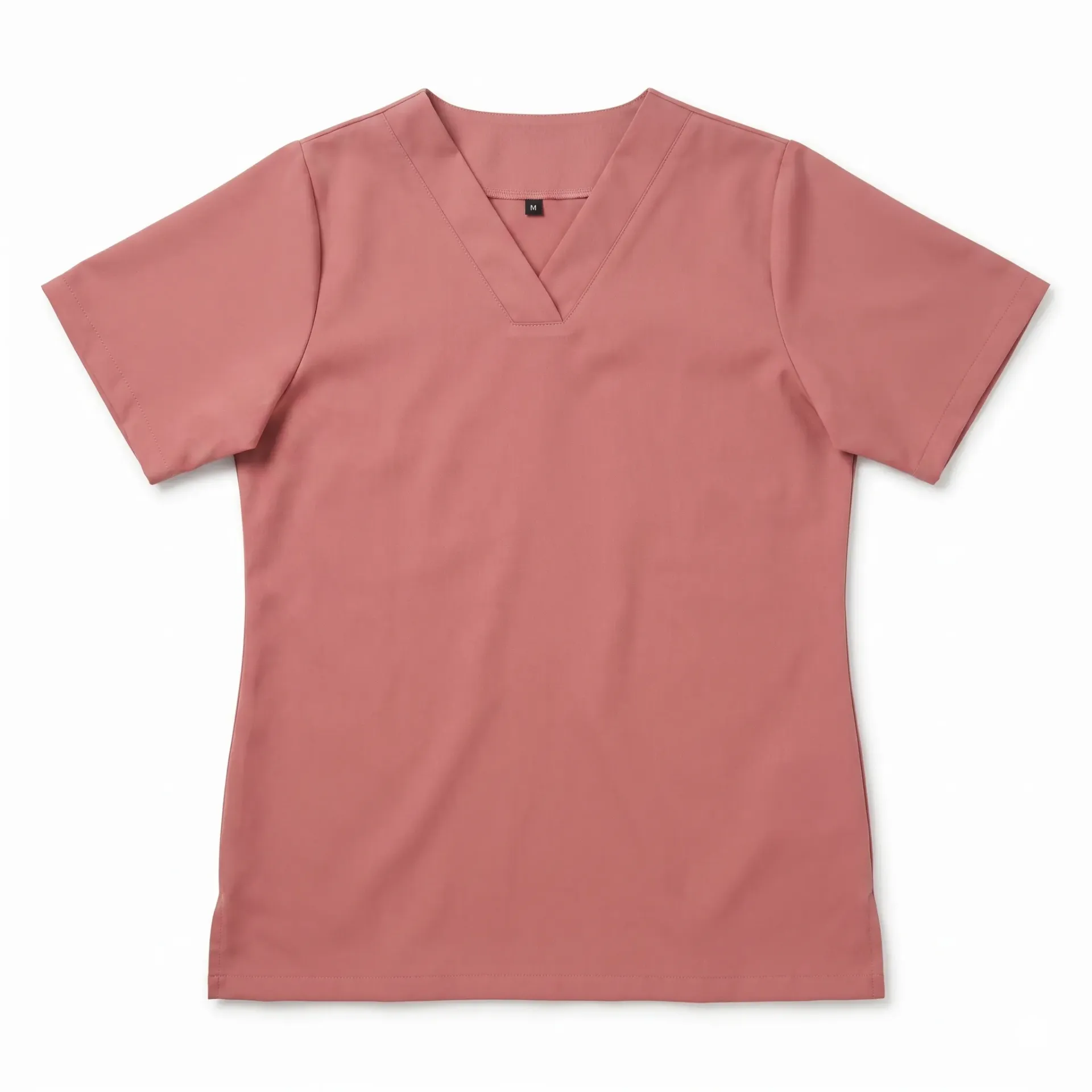 Pyjama Médical Femme BFP — Haut Col V & Pantalon Confort | Rose Terracotta